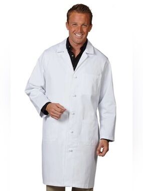 Fashion Seal // Lab Coat Jacket Style 437 100% Cotton Twill Size Medium